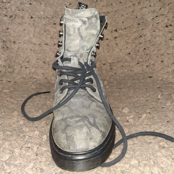 DOC/DR. MARTENS-Rare Metallic “British Camo”-Suede Uppers-Sz 37/6-Excellent - Picture 4 of 7
